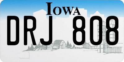 IA license plate DRJ808