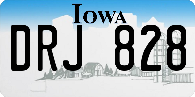 IA license plate DRJ828