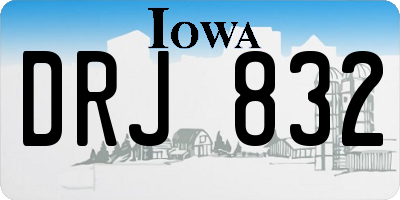 IA license plate DRJ832