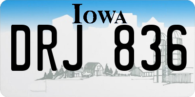 IA license plate DRJ836
