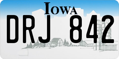 IA license plate DRJ842