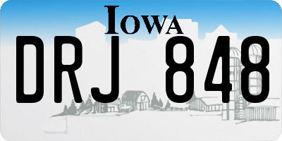 IA license plate DRJ848