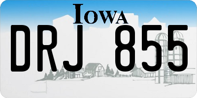 IA license plate DRJ855