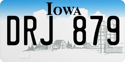 IA license plate DRJ879