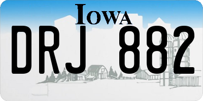 IA license plate DRJ882
