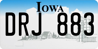 IA license plate DRJ883