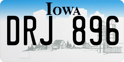 IA license plate DRJ896