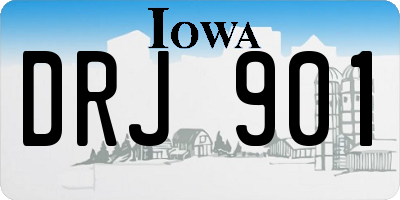 IA license plate DRJ901