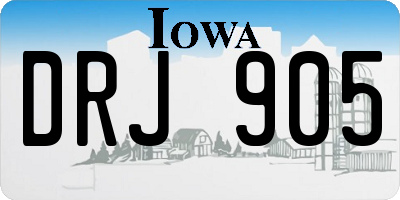 IA license plate DRJ905