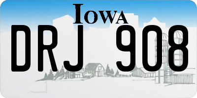 IA license plate DRJ908
