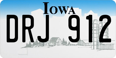 IA license plate DRJ912