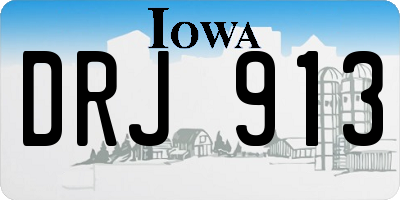 IA license plate DRJ913