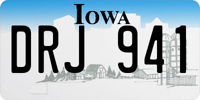 IA license plate DRJ941