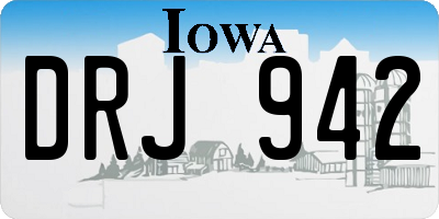 IA license plate DRJ942