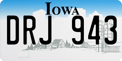 IA license plate DRJ943
