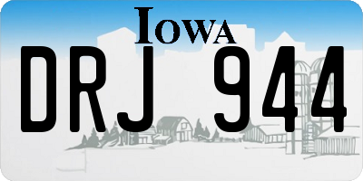 IA license plate DRJ944