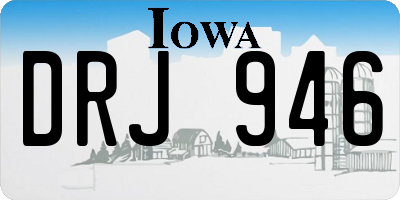 IA license plate DRJ946