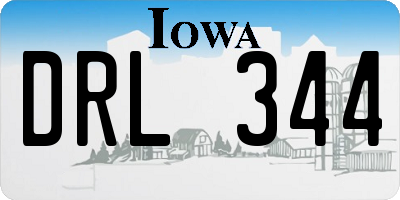 IA license plate DRL344