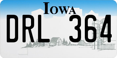 IA license plate DRL364