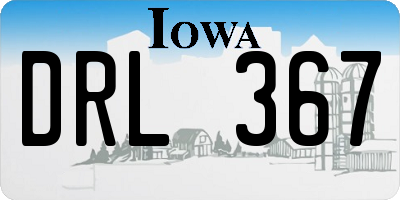 IA license plate DRL367