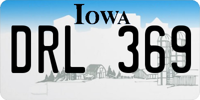 IA license plate DRL369