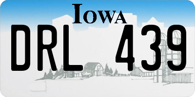 IA license plate DRL439