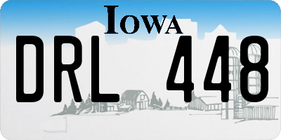 IA license plate DRL448