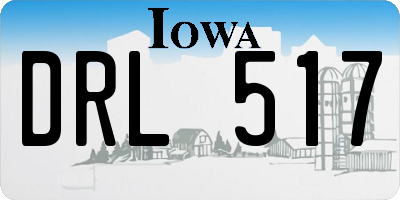 IA license plate DRL517
