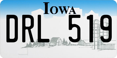 IA license plate DRL519