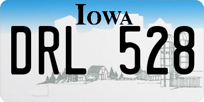 IA license plate DRL528