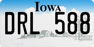 IA license plate DRL588