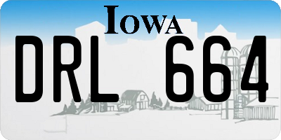 IA license plate DRL664