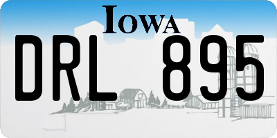 IA license plate DRL895