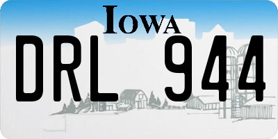 IA license plate DRL944