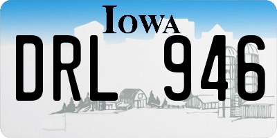 IA license plate DRL946