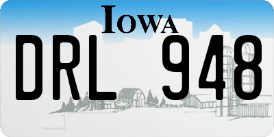 IA license plate DRL948