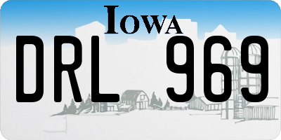 IA license plate DRL969