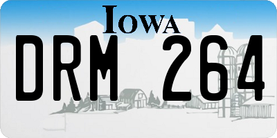 IA license plate DRM264