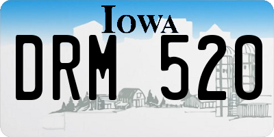 IA license plate DRM520