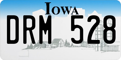 IA license plate DRM528