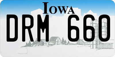 IA license plate DRM660