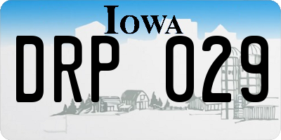 IA license plate DRP029