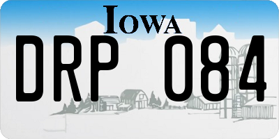 IA license plate DRP084