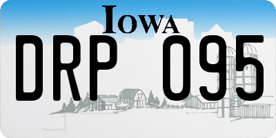 IA license plate DRP095