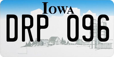 IA license plate DRP096