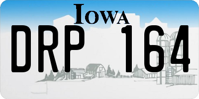 IA license plate DRP164