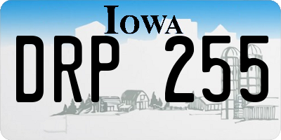 IA license plate DRP255