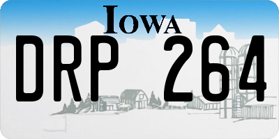 IA license plate DRP264