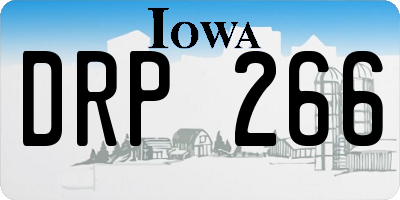 IA license plate DRP266
