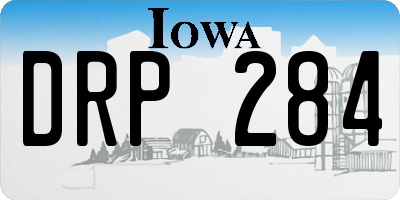 IA license plate DRP284